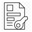 Criptografia de dados  Ícone