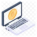 Dinero Digital Bitcoin En Linea Criptografia En Linea Icono