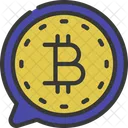 Criptomoeda Mensagens Bitcoin Icon