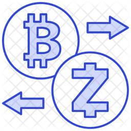 Troca de criptomoedas  Ícone