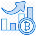 Gráfico de criptomoeda  Ícone