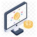 Aplicativo Bitcoin Bitcoin On Line Negocio Blockchain Symbol