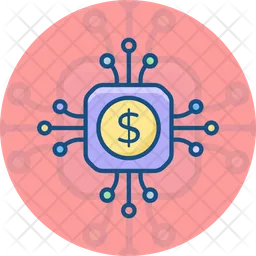 Moneda criptográfica  Icono