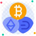 Criptomoneda Bitcoin Ethereum Icono