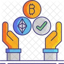 Criptomoneda aceptada  Icono