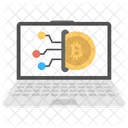 Criptomoneda en línea  Icono