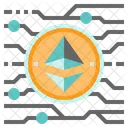 Ethereum Criptomoneda Digital Icono