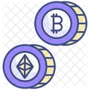 Moneda de criptomoneda  Icon