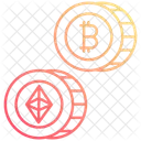 Moneda de criptomoneda  Icon