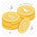 Bitcoins Criptomoneda Criptomonedas Icono