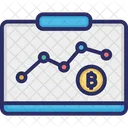 Estadisticas De Criptomonedas Grafico De Valor De Criptomonedas Grafico De Valor De Criptomonedas Icono