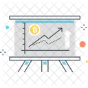 Criptomonedas Subiendo Icono