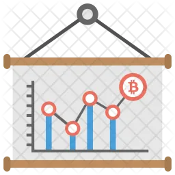 Criptomonedas subiendo  Icono