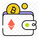 Billetera Bitcoin Monedero Bitcoin Billetera Criptografica Icono