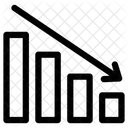 Crise Statistiques En Baisse Icône