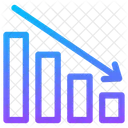 Crise Statistiques En Baisse Icône
