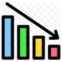 Crise Statistiques En Baisse Icône