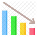 Crise Statistiques En Baisse Icône