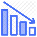 Crise Statistiques En Baisse Icône