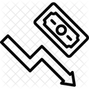 Dinheiro De Crise Economia Grafico Ícone