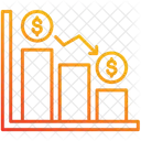 Crise Economica Financeira Diminuicao Ícone