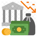 Crisis Bancaria Crisis Financiera Riesgo De Crisis Economica Icono