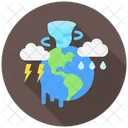 Crisis Climatica Emergencia Global Fenomenos Meteorologicos Extremos Icon