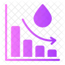 Crisis Del Agua Disminucion Estadisticas Icono