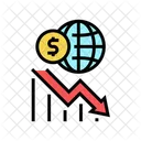 En Todo El Mundo Economia Crisis Icono