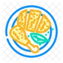 Chicken Crispy Fast Icon