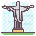 Cristo Il Redentore Meraviglia Del Mondo Punto Di Riferimento Brasiliano Icon