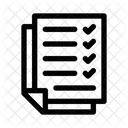 Criterios Negocios Lista De Verificacion Icono