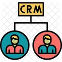 Crm Management Business Icon