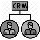 Crm Management Business Icon