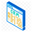 Crm System Isometric Icon