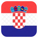 Croacia Bandera Icono