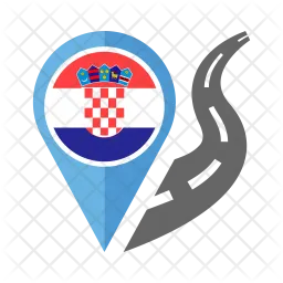 Croacia Flag Icono