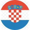 Croacia Bandera Pais Icono