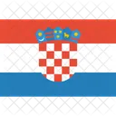 Croacia Bandera Mundo Icono