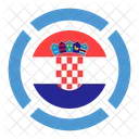 Croacia Bandeira Ícone