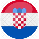 Croacia Bandera Pais Icono