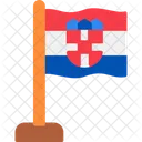 Croacia Bandeira Da Croacia Bandeira Ícone