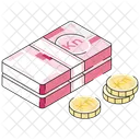 Croatian Kuna Paper Currency Banknote Icon