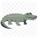 Flat Crocodile Icon