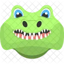 Crocodile Face Teeth Icon