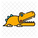 Crocodile Elegator Toy Icon