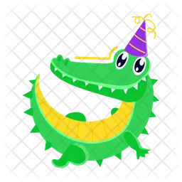 Crocodile Birthday  Icon