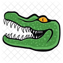 Crocodile Face  Icon