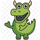 Crocodile Alligator Monster Icon