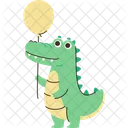 Crocodile Ballon Reptile Icône